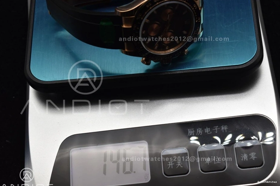 1:1 Daytona Strap SH Black Oysterflex Rubber Dial 753 116518 Edition on RG APSF Seasonal Best 0706